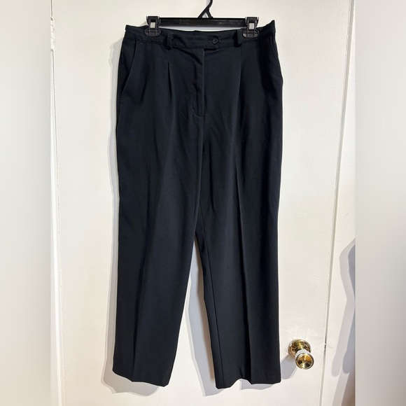 🎉4/30$🎉 Caroll Reed Classic Black Wide-Leg Trousers 👖 - Picture 1 of 4